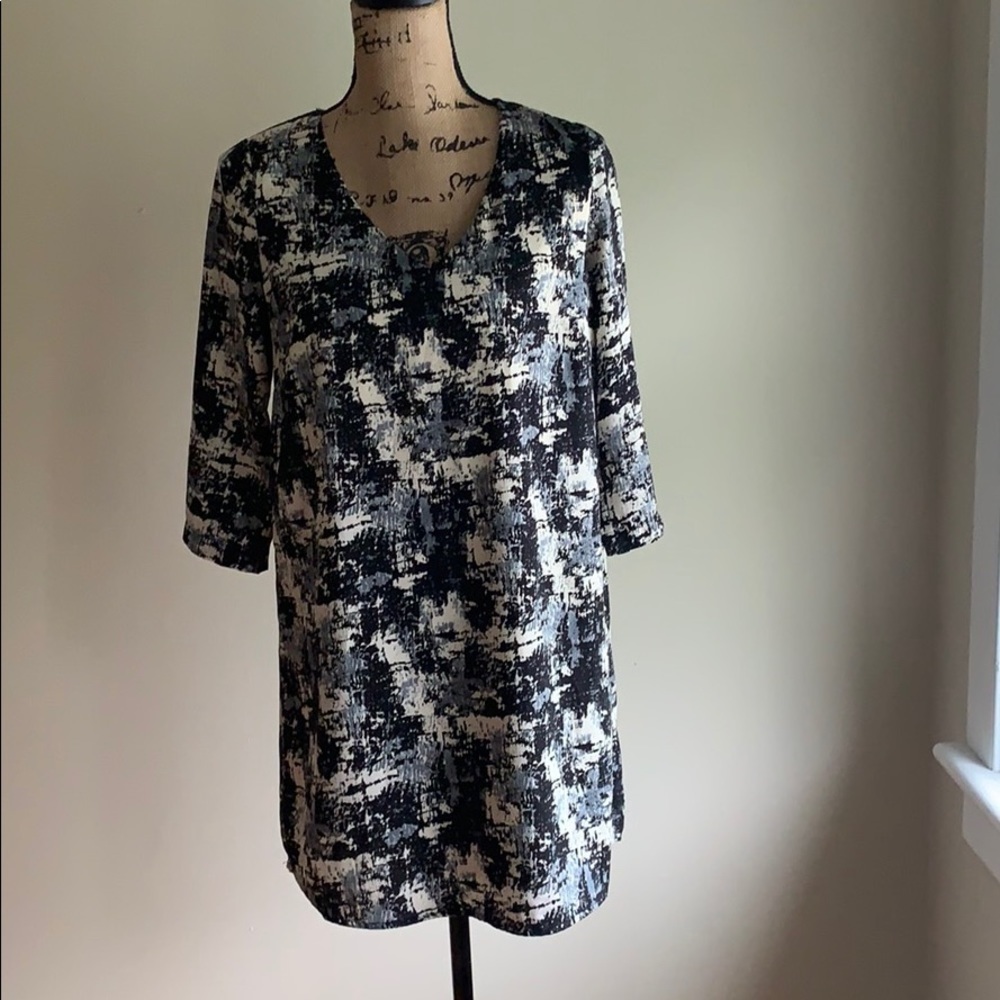 Sienna Sky black/grey print dress size S - Picture 11 of 13